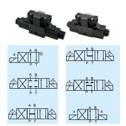 DSG-02-3C2-A220 B NG 6 4/3 K.M DOUBLE COIL 1/4 TERMINAL BOX TYPE DIRECTIONAL CONTROL VALVE