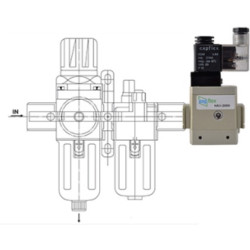 HAV4000 1/4" 3-2 ON-OFF ELECTRICALLY CONTROLLED SLOWING VALVE