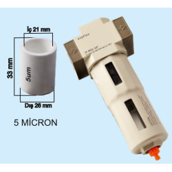 OF-MIDI 1/2 1/2 FILTER G BODY (40 MICRON)