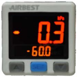 RL5V-02-F1 HIGH PRECISION DIGITAL VACUUM METER 2 NPN 1/8"PT M5