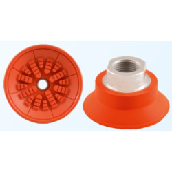 SFF40N-G2F FLAT AND FITTING TYPE VACUUM SUCTION CUP WITH COUPLING (NITRILE) G 1/4" Female Thread