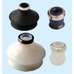 SZB10WS Bellows Type Vacuum Suction Cup Q 10mm Silicone
