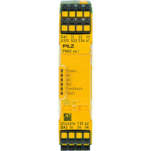 751156 PNOZ s6.1 C 48-240VACDC 3 n/o 1 n/c