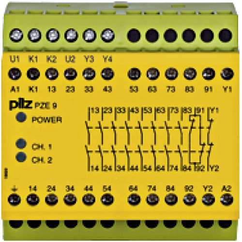 774148 PZE 9 230-240VAC 8n/o 1n/c