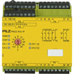 777530 PNOZ XV3.1P 30/24-240VACDC 3no 1nc 2no t